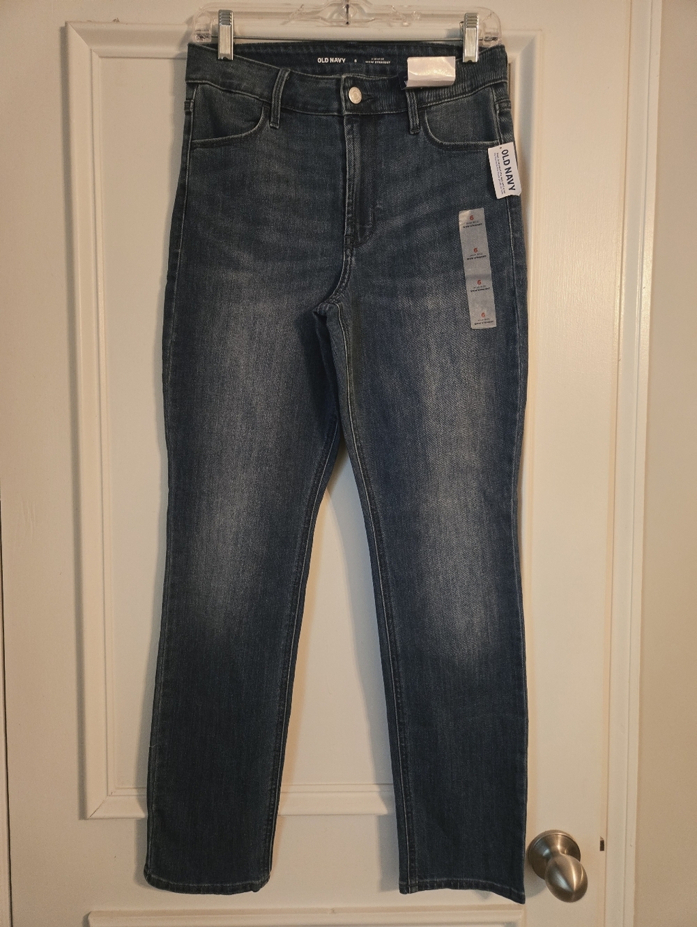 Old Navy Denim High-Rise Straight Jeans - Medium Blue